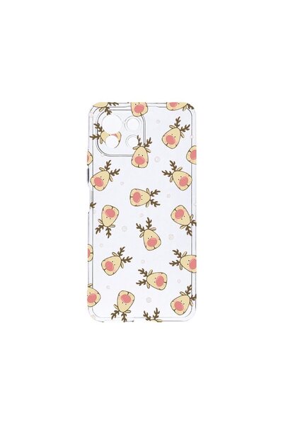 bestcase Прозрачен силиконов калъф 2ММ, съвместим с Xiaomi Mi 11 Lite, Коледе...