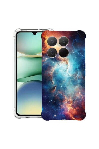 bestcase Αντικραδασμική Θήκη Συμβατή με Xiaomi 17, με Σχέδιο Γαλαξίες, Ενισχυ...