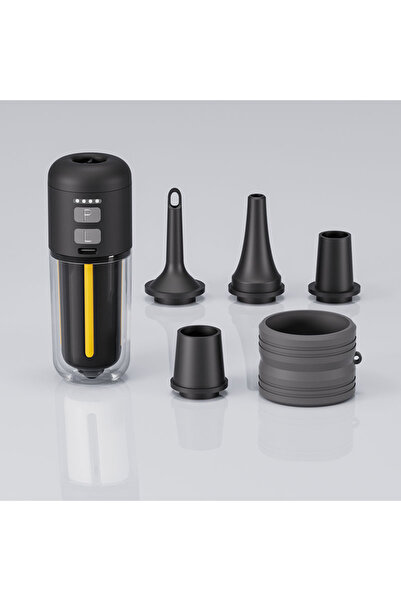 Choice3 black Mini Portable Outdoor Air Pump with Ambient Lighting Sports And...
