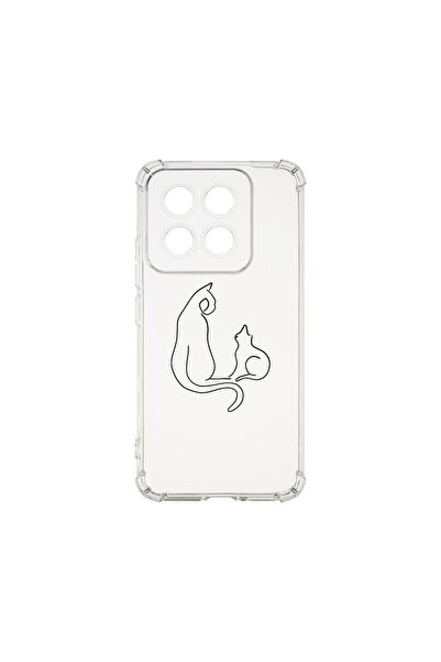 bestcase Husa pentru Xiaomi 14T, BestCase¬Æ Anti Shock 1.5MM, Abstract Cat, R...