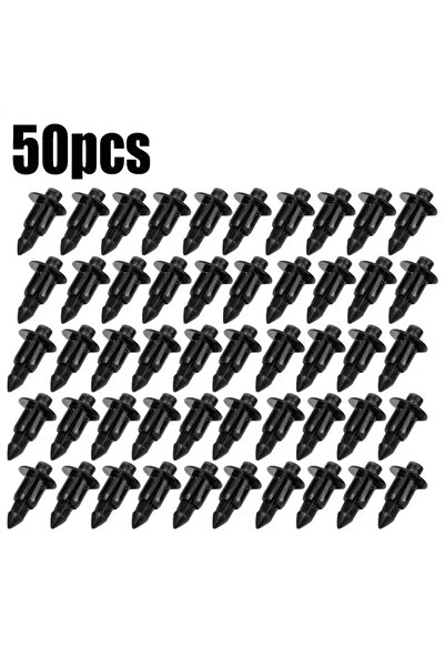Choice1 50pcs Universal Motorcycle Fairing Clips Plastic Rivets Expansion Scr...