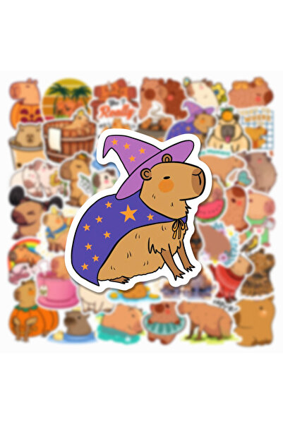 Choice 50PCS 50 Cute Cartoon Capybara Pufferfish Waterproof Graffiti Stickers...