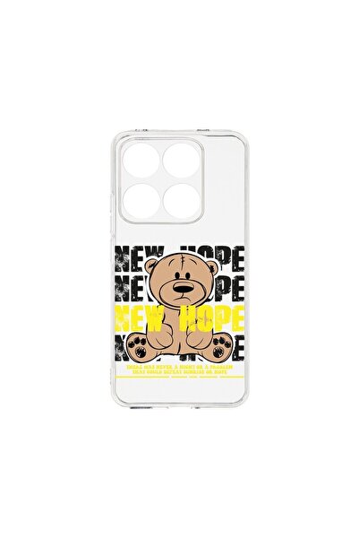 bestcase Калъф за Xiaomi 14T, BestCase™ Прозрачен силиконов 2ММ, Мече Нова на...