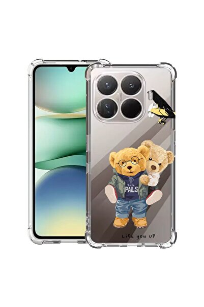 bestcase Противоударен калъф, съвместим с Xiaomi 15T Pro, с дизайн  "Плюшено ...