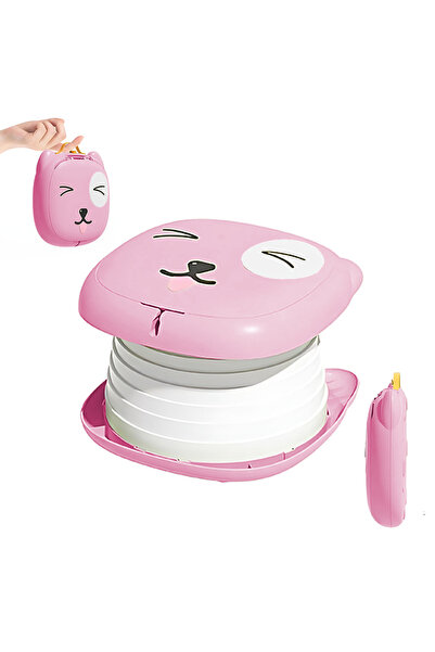 Velaris Portable Foldable Pink Kitty Potty - Compact & Comfortable