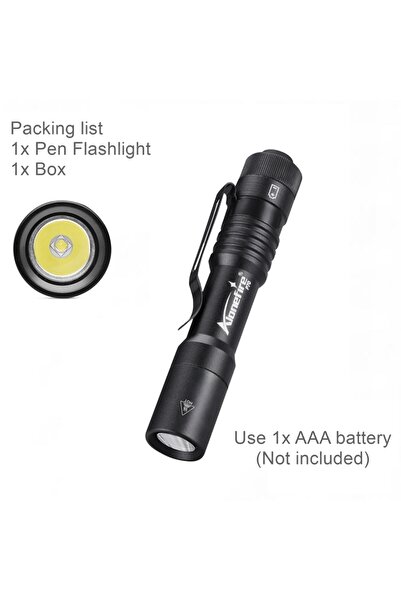 Choice مصباح يدوي صغير محمول من الألومنيوم الأسود من نوع Alonefire P70 بقوة 3...