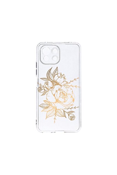 bestcase Прозрачен силиконов калъф 2ММ, съвместим с Xiaomi Mi 11 Lite, Златис...