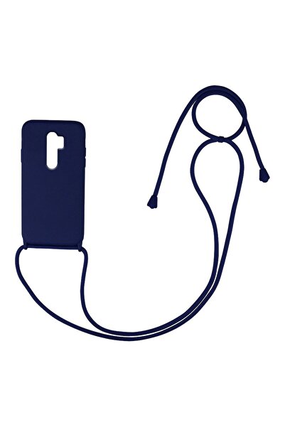 Sonique Θήκη Σιλικόνης με Κορδόνι CarryHang Xiaomi Redmi Note 8 Pro Μπλε Σκούρο