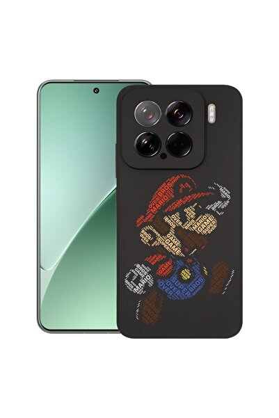 bestcase ¬Æ Husa pentru Xiaomi 15, Calligraphy Super Maria, Slim Silicon 0.8M...