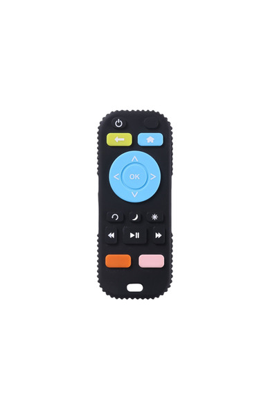 Choice4 black Baby silicone remote control teether baby anti-eating hand teet...