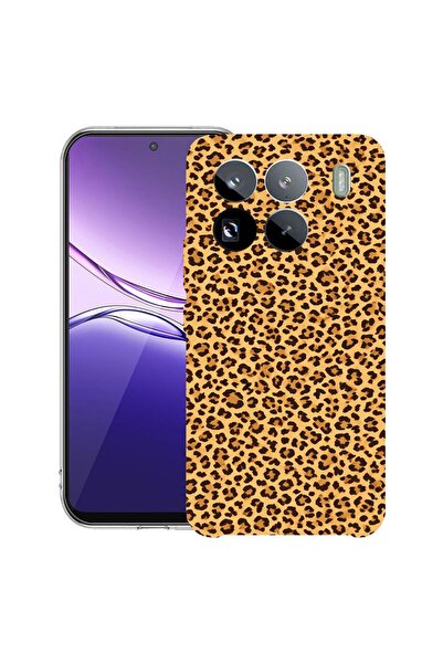 bestcase Прозрачен тънък силиконов калъф, съвместим с Xiaomi 15, с леопардов ...