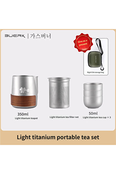 Choice Camping Cup Set BUERK Titanium Alloy Portable Travel Tea Set Outdoor C...