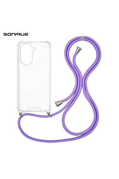 Sonique Θήκη Σιλικόνης με Κορδόνι Armor Clear Xiaomi Redmi A5 4G (173.45mm) Λιλά