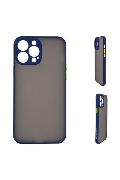 Sonique Θήκη Σιλικόνης Color Button Bumper Apple iPhone 14 Pro Max Μπλέ