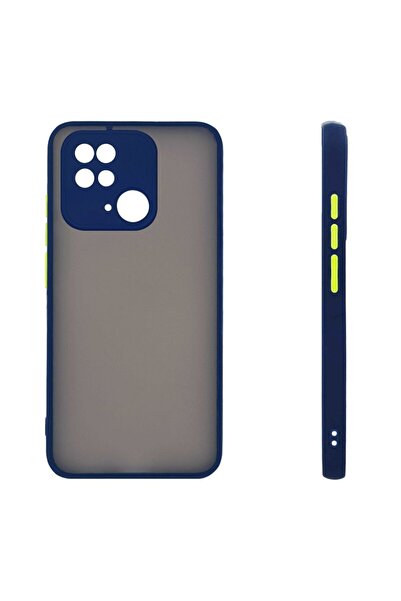 Sonique Θήκη Σιλικόνης Color Button Bumper Xiaomi Redmi 10C Μπλέ