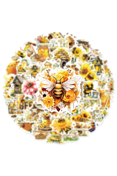 Choice 50pcs 50PCS Bee Flower Graffiti Stickers Notebook Water Cup Luggage Ha...