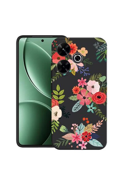 bestcase Husă pentru Xiaomi Redmi 13x cu Design Floral, TPU Mat Ultra Subțire...