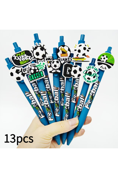 Choice1 13 Pieces 7Pcs/13Pcs Football Themed Modeling Pen Set, Sea Blue Color...