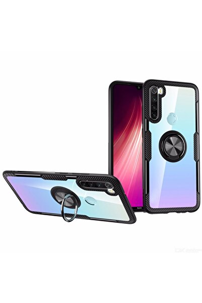 OEM Carbon Clear Ring TPU Xiaomi Redmi Note 8T Μαύρο