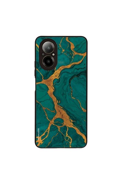 Sonique Θήκη Marble Series για Realme C67 4G Πράσινο