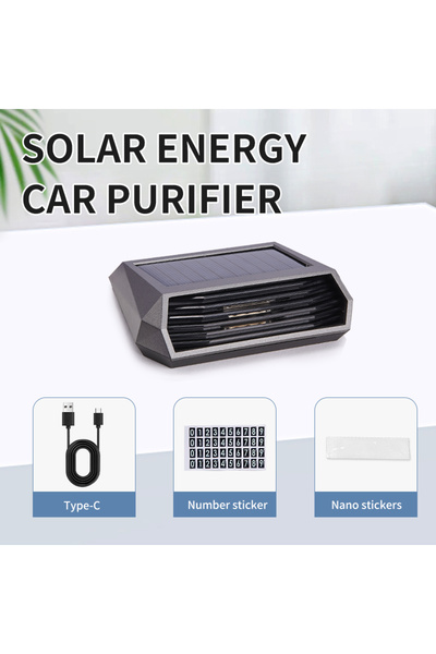 Choice kebidumei black Solar Car Air Purifier With Ozone And Negative Ion Odo...
