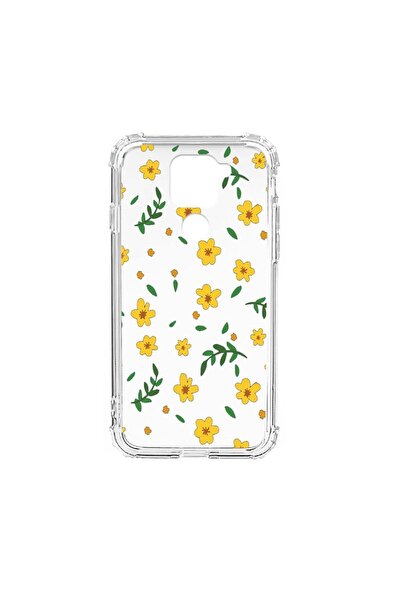 bestcase Husă Antișoc din Silicon Compatibilă cu Xiaomi Redmi Note 9 4G, Flor...