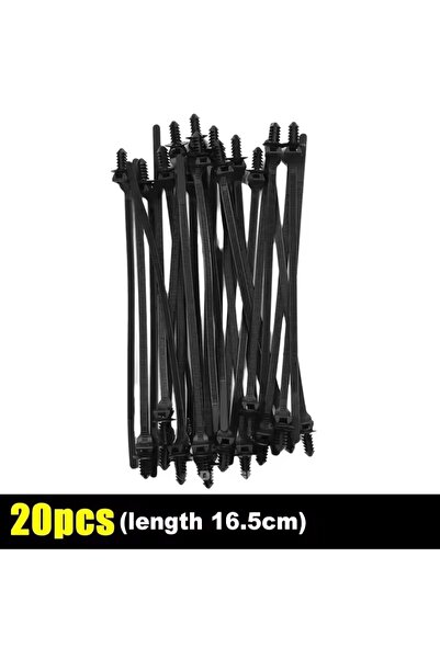 Choice1 20pcs Auto Nylon Wire Harness Fixing Cable Tie Push Mount Zip Strap S...