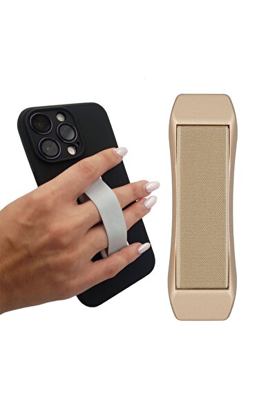 Sonique Magnetic Finger Holder Grip για Κινητά Χρυσό