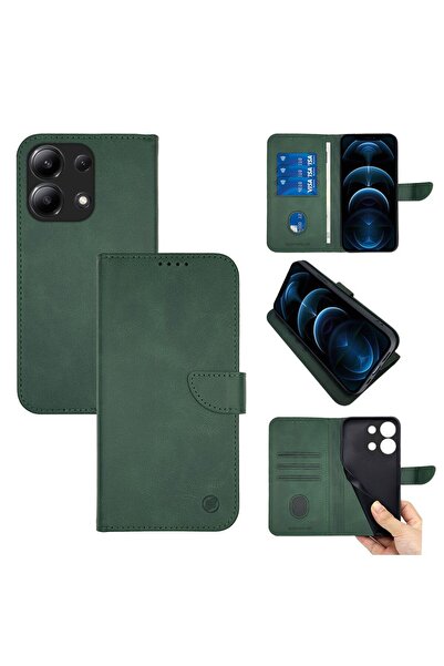Sonique Θήκη Πορτοφόλι Urban Wallet Xiaomi Redmi Note 13 4G Πράσινο Σκούρο
