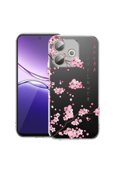 bestcase ¬Æ Husa pentru Xiaomi Redmi 13x / Poco M6 4G cu Design Cherry Blosso...