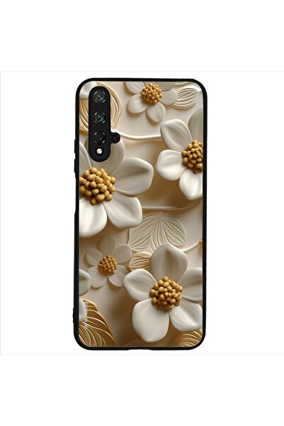 Sonique Θήκη 3D Flower Series για Honor 20 / Nova 5T Λευκό