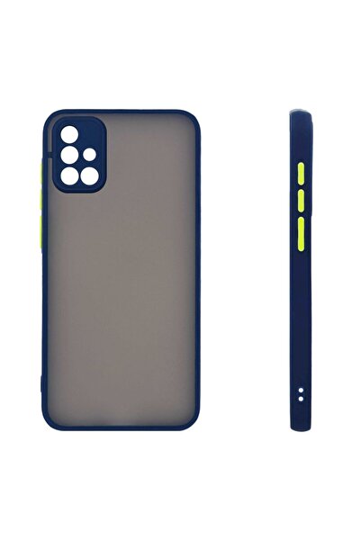 Sonique Θήκη Σιλικόνης Color Button Bumper Samsung Galaxy A71 Μπλέ