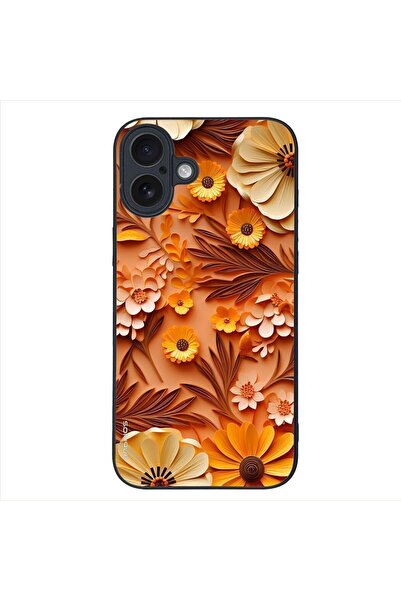 Sonique Θήκη 3D Flower Series για Apple iPhone 16 Plus Πορτοκαλί