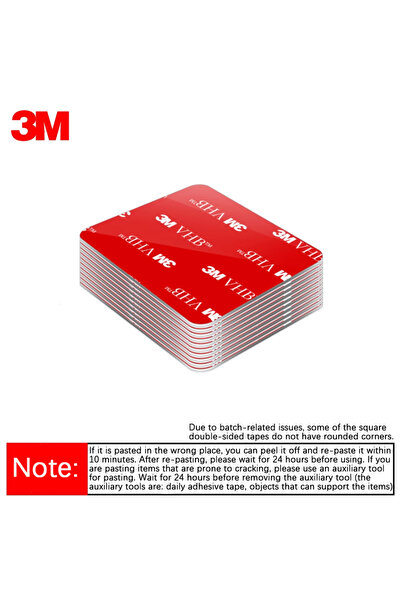 Choice3 3M 3cm Square-8pcs 3M Invisible Double-sided Adhesive Tape - High Adh...