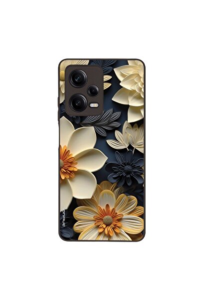 Sonique Θήκη 3D Flower Series για Xiaomi Redmi Note 12 Pro 5G Εκρού