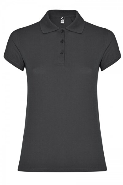 ROLY Women's polo shirt, 100% cotton, Star, dark lead