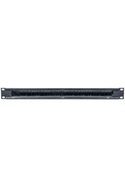 Intellinet Panou de intrare cabluri de 19 inch, 1U, cu inserție perie, negru