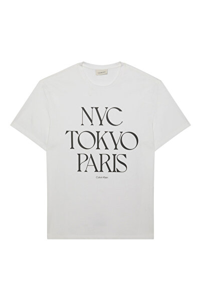 Calvin Klein Tricou bărbătesc cu mânecă scurtă: Tricou lejer cu imprimeu Flag...