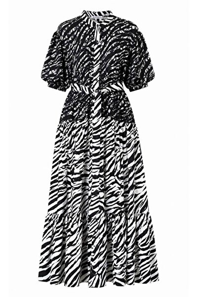 HANIQA Stylish Women's Lace Patterned Dress