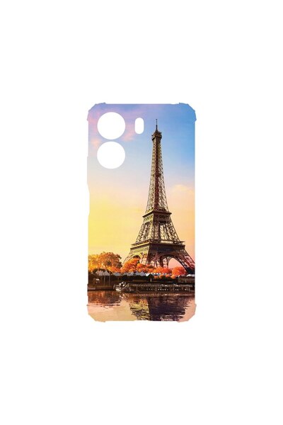 bestcase Husa Antișoc 1.5MM, compatibilă cu Xiaomi Redmi 13C, Turnul Eiffel d...