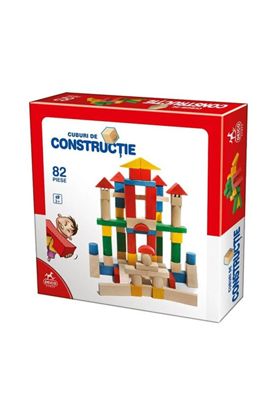D-Toys Set cuburi de constructie, 82 piese