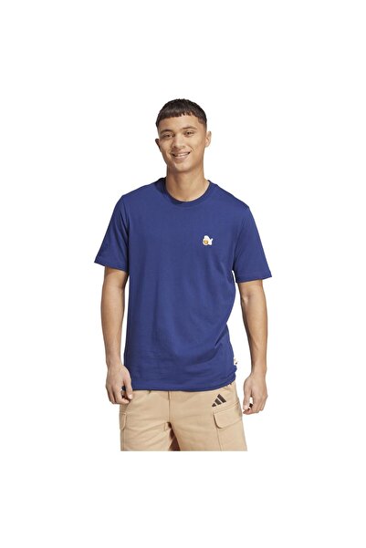 adidas Tricou bărbătesc cu mânecă scurtă, cu imprimeu grafic cu aplicație cer...