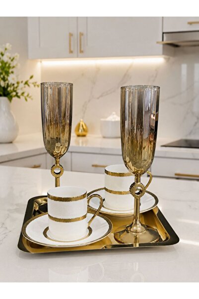 isra kristal Ala Coffee Presentation Set for 2 People - Coffee Enjoyment Set ...