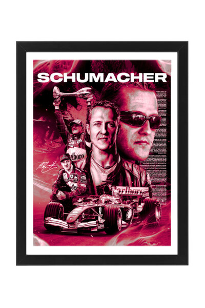 Boomah Accessories Michael Schumacher Ferrari F1 Poster with Frame 30x40cm
