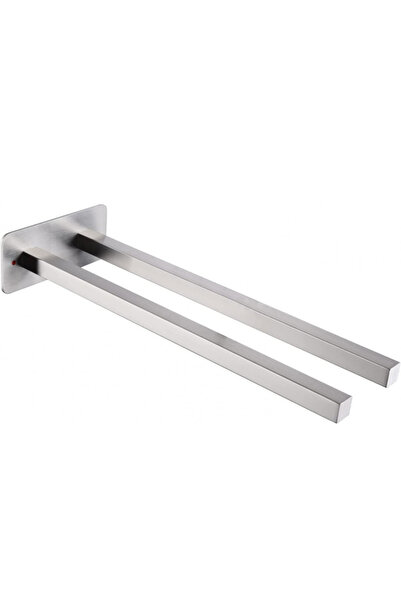 HomeHeng HomeHeng towel rack, 7 x 15.3 x 40 cm, stainless steel, silver
