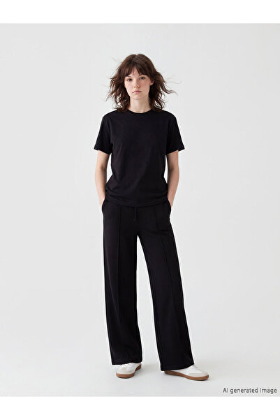 LC Waikiki Nevavm Soft Touch Women's Sweatpants with Elastic Waist and Contra...