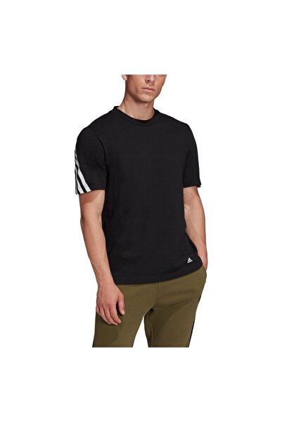 adidas Bărbați& # x27;s Tricou sport cu mânecă scurtă Future Icons cu 3 dungi L