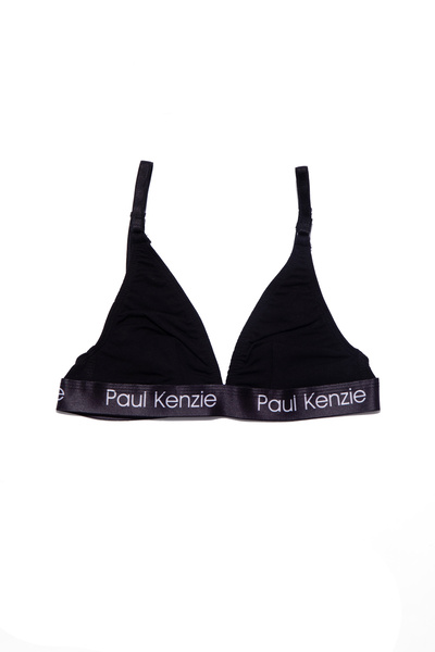 Paul Kenzie Triangle Sport Bralet - Blackish