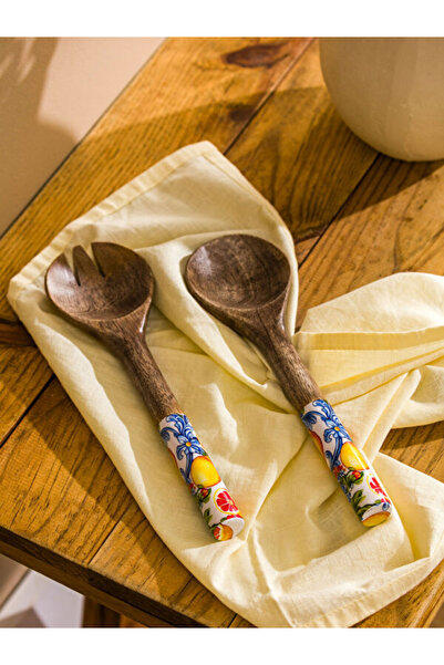 LC Waikiki Quality Pieces from Çelebi Store Wooden Serving Utensils Set of 2