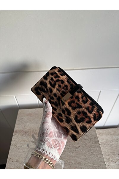lalettobags Women's Leopard Printed Piece Set with Phone Compartment Faux Lea...